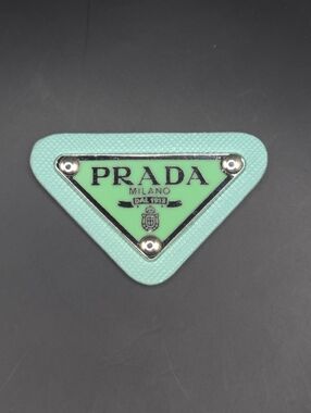 Prada Triangle Patch/Croc Charm